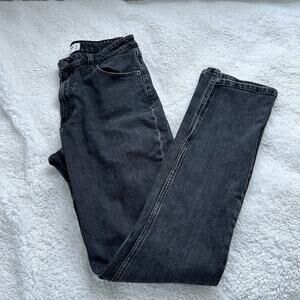 Abercrombie & Fitch The Skinny High Rise Split Hem Jeans Size 4T Black Retro‎